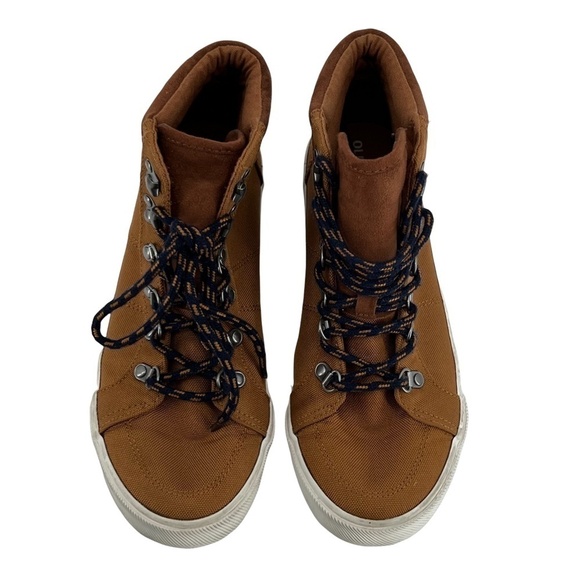Old Navy Tan HT Hiker Hybri Lace Up Boot Size 6 Boys - Picture 4 of 10